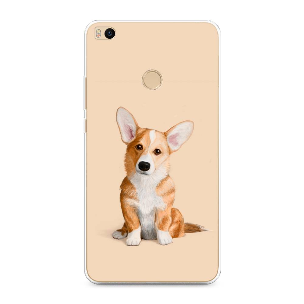 

Чехол на Xiaomi Mi Max 2 "Грустный Корги", Коричневый;бежевый, 32150-1