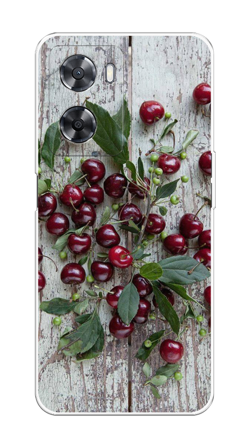 

Чехол на Oppo A57 4G/A77 4G/A77s 4G/A57s "Вишня", Бордовый;зеленый;серый, 2510350-1