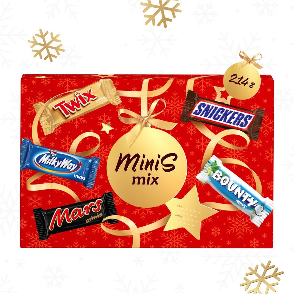 

Сладкий подарочный набор Minis Mix 214 г