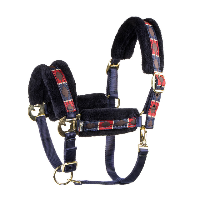 

Недоуздок для лошади SHIRES "Polo", PONY, красный/синий (Великобритания)