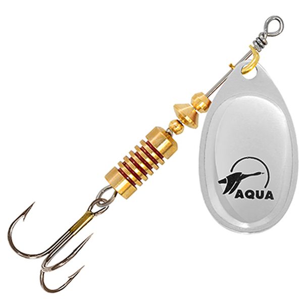 

Блесна AQUA AGLIA 06,0g, № 3, A0-06 (серебро), 2 шт., Серебристый, AGLIA вертушка