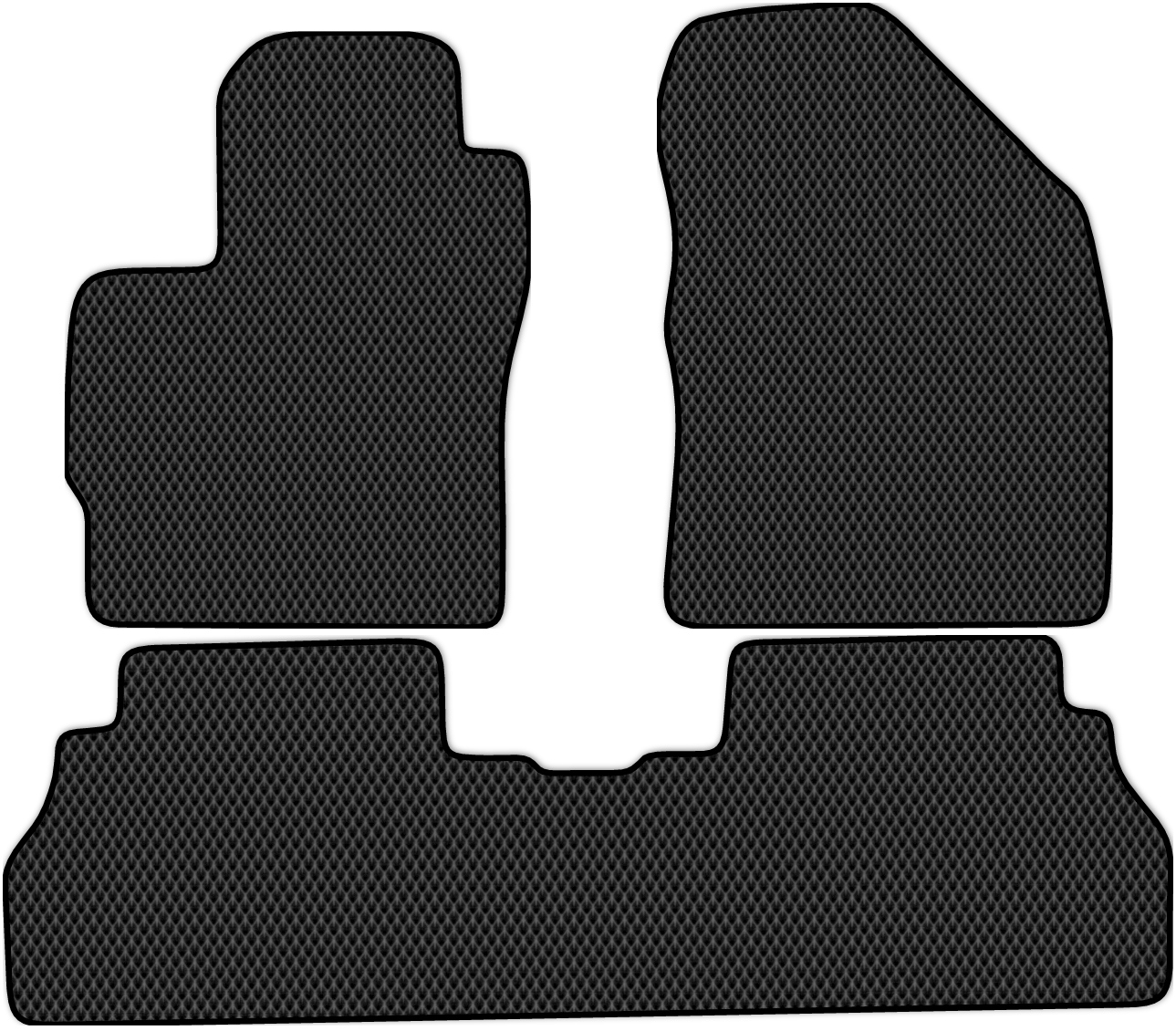 

Коврики ЭВА в салон для Toyota Verso (R20) 2009 - 2016, 3 шт. черный, 4835-W3N-H