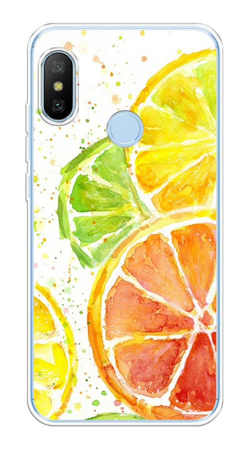 

Чехол на Xiaomi Redmi 6 Pro/6 Plus/Mi A2 Lite "Цитрусовые", Белый;желтый;красный;зеленый, 34050-1