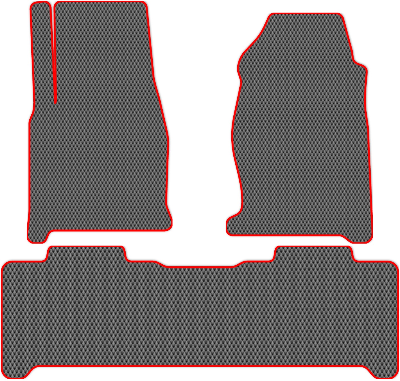 

Коврики ЭВА в салон для УАЗ Патриот 1 (УАЗ-3163) 2014 - Н.В., 3 шт. серый, красный кант, 4903-W3NL-H