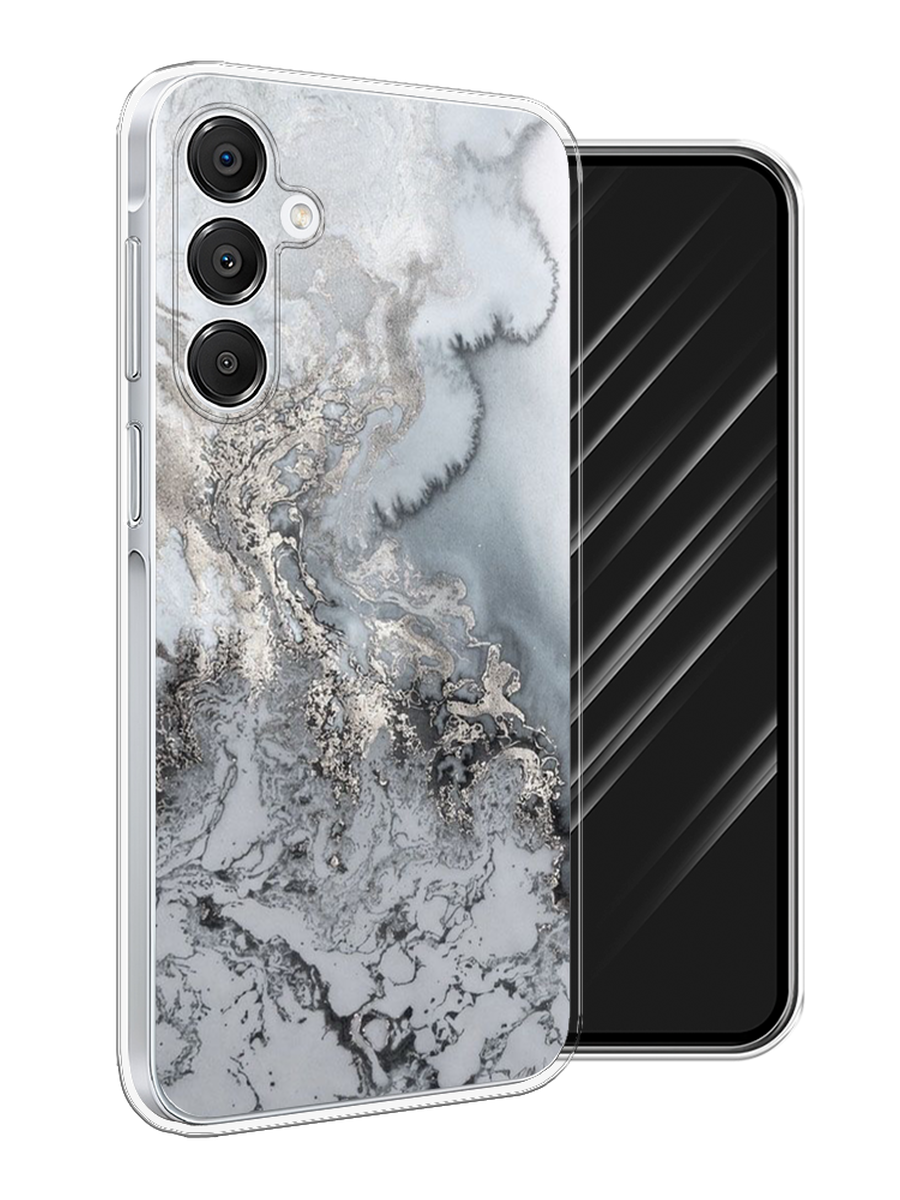 

Чехол Awog на Samsung Galaxy A16 "Морозная лавина серая", Серый;серебристый, 2110250-1