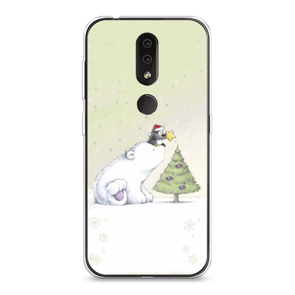 

Чехол на Nokia 4.2 "Украшение елки", Белый;бежевый, 122550-5
