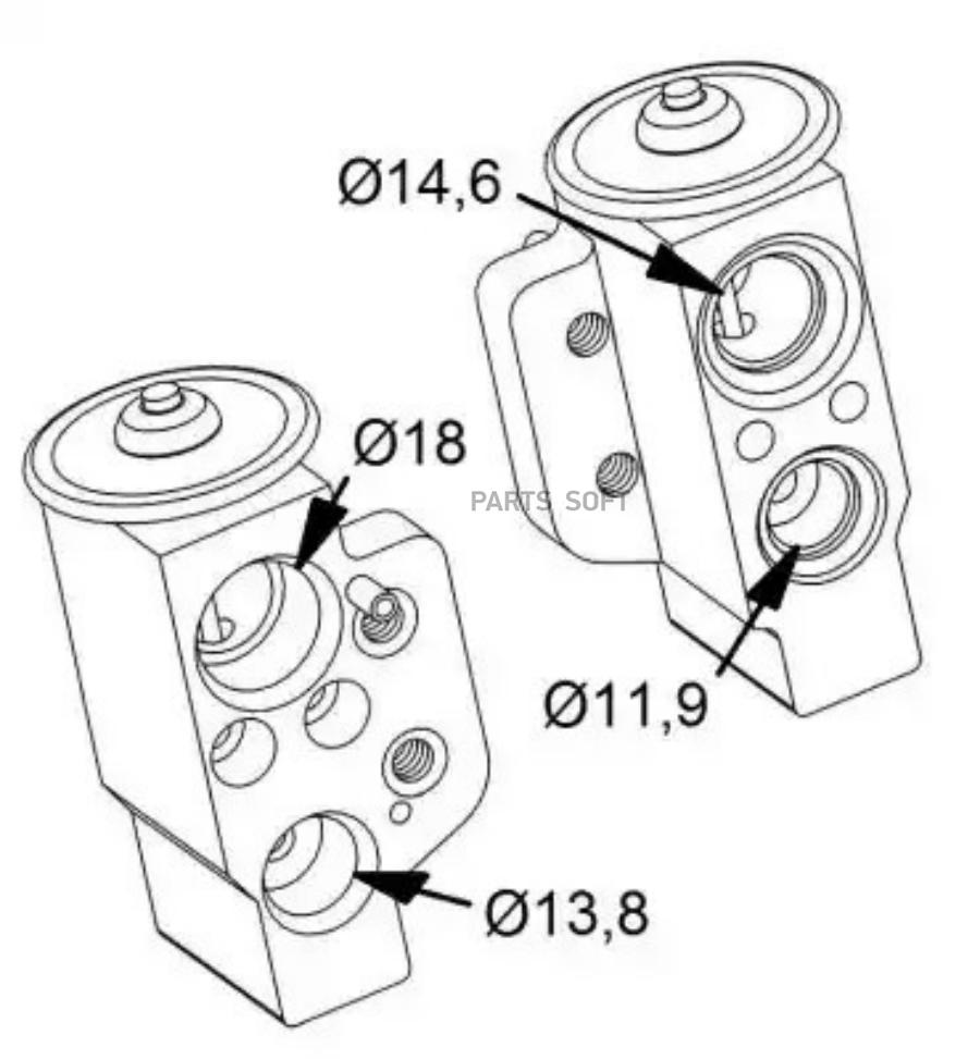 Клапан Расширительный Системы Кондиционирования NRF арт 38417 5710₽