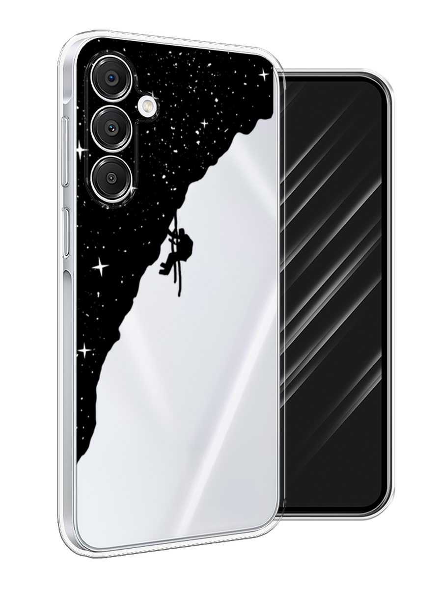 

Чехол Awog на Samsung Galaxy A16 "Скалолаз в космосе", Черный;белый;бежевый, 2110250-1