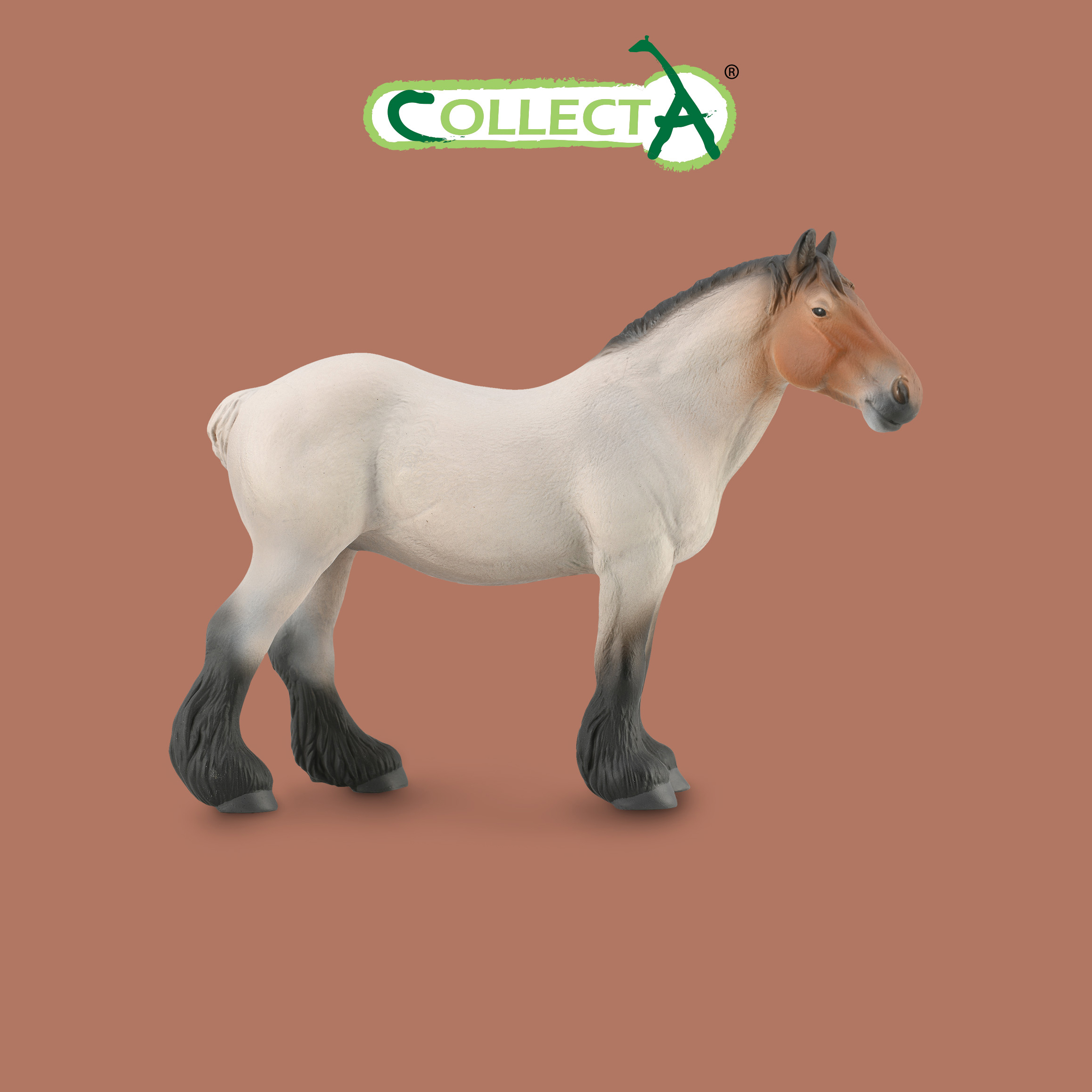 

Фигурка Collecta лошади голландская тягловая кобыла Чалая, XL