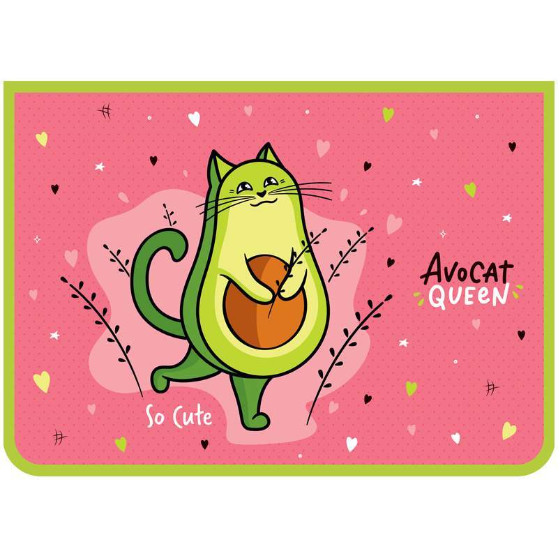 

Папка ArtSpace 1 отделение А4 AvoCat пластик на молнии