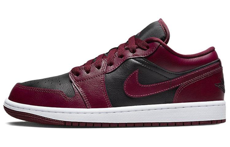 

Кеды унисекс Jordan Air Jordan 1 low бордовые 36 EU, Бордовый, Air Jordan 1 low