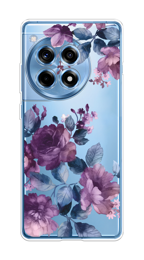 

Чехол на OnePlus Ace 3/12R "Purple Blossoms", Синий;фиолетовый, 154550-1