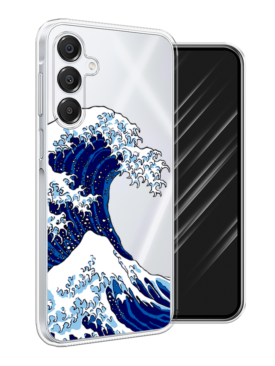 

Чехол Awog на Samsung Galaxy A16 "Волна в Канагаве", Синий;белый, 2110250-1