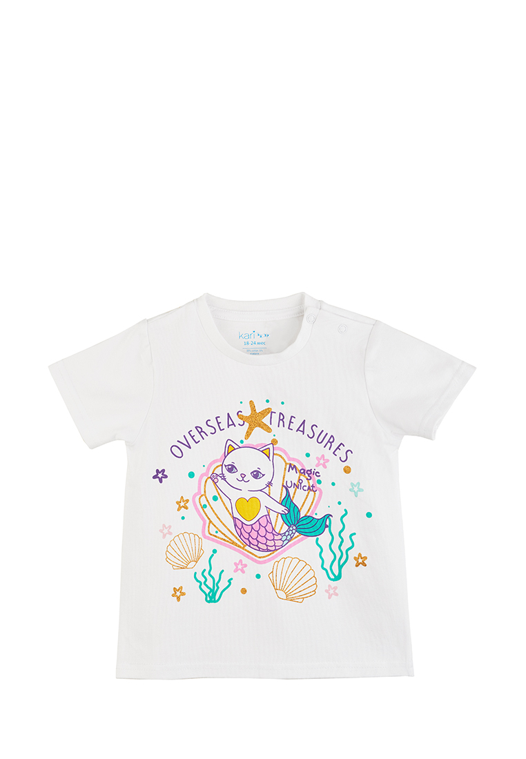 

Комплект одежды для новорожденных Kari baby SS21B11101204 белый/бирюзовый р.68, SS21B11101204