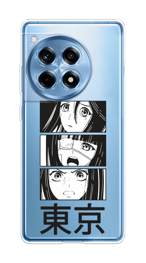 

Чехол на OnePlus Ace 3/12R "Tokyo girls", Белый;черный;прозрачный, 154550-1