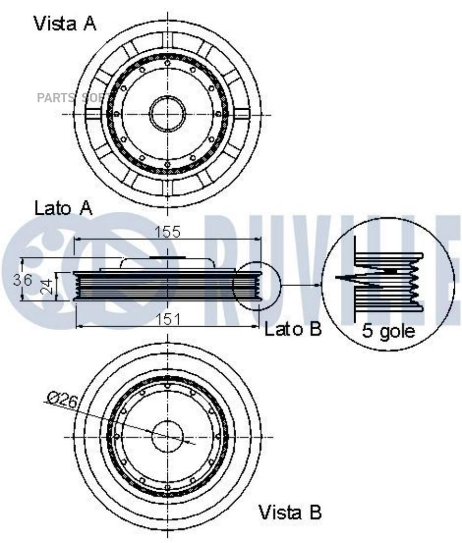 

Шкив Коленвала Renault Duster 11/Clio/Captur/Kadjar/Megane/Sandero,Nissan Qashqai/Juke