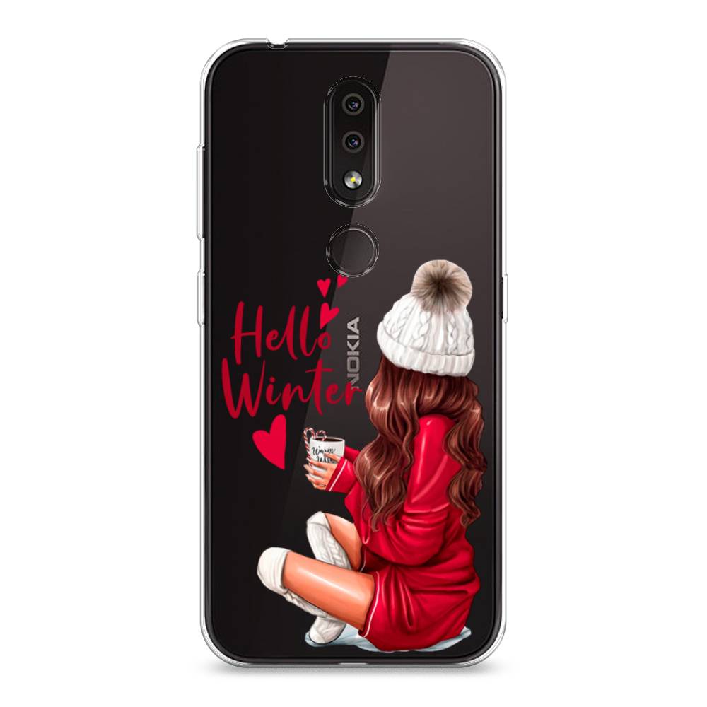 

Чехол на Nokia 4.2 "Hello winter", Красный;белый;коричневый, 122550-5