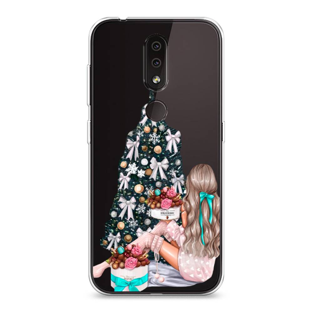 

Чехол на Nokia 4.2 "New Year", Зеленый;бежевый;голубой, 122550-5