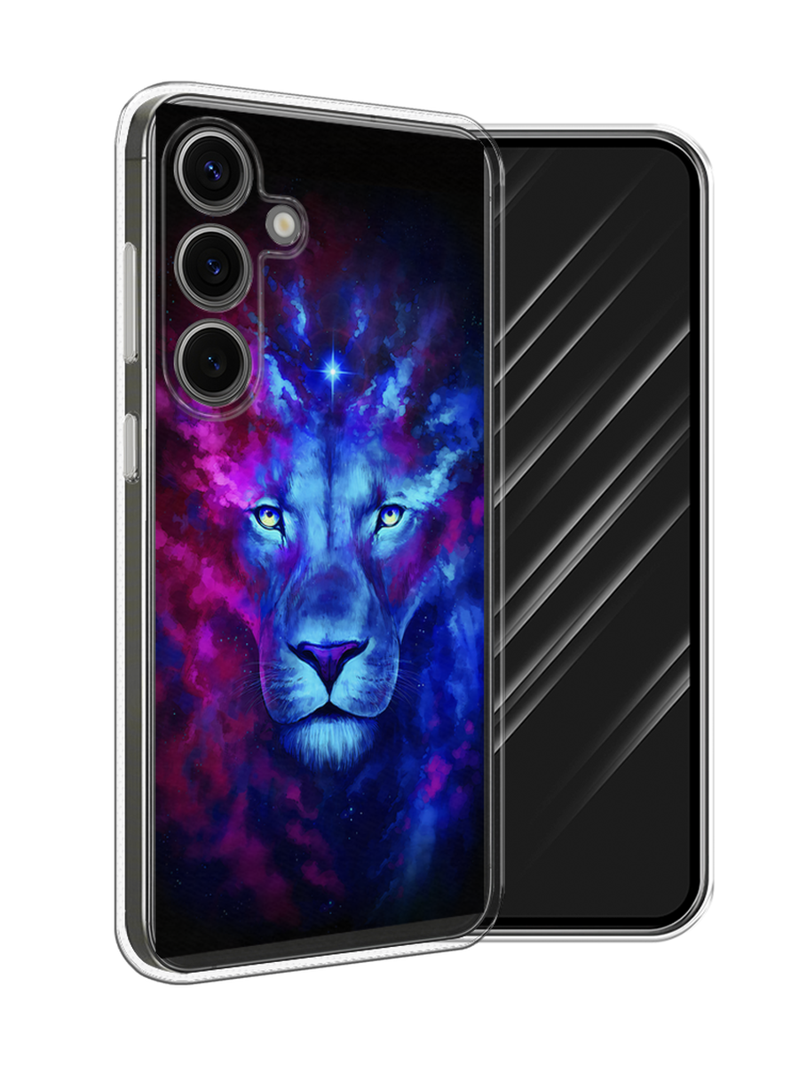 

Чехол Awog на Samsung Galaxy S25 "Космический лев", Голубой, 2110350-1