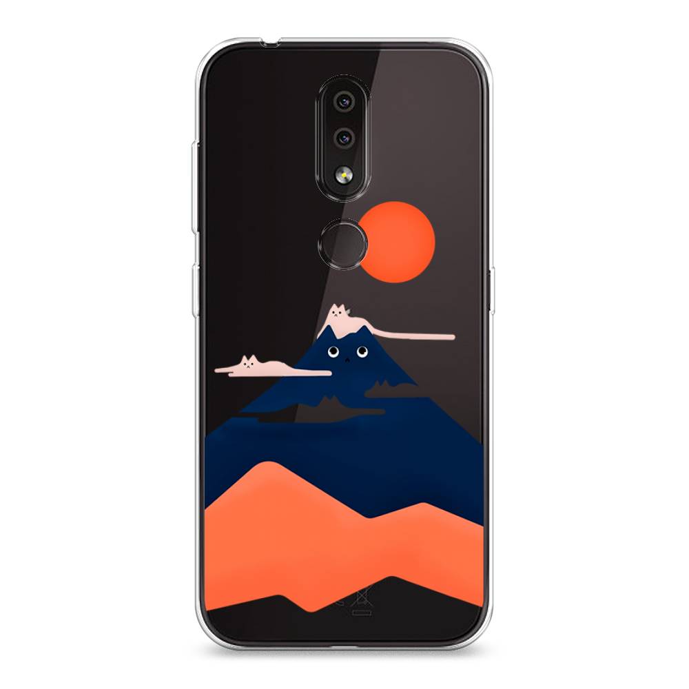 

Чехол на Nokia 4.2 "Кот-гора", Черный;оранжевый, 122550-4