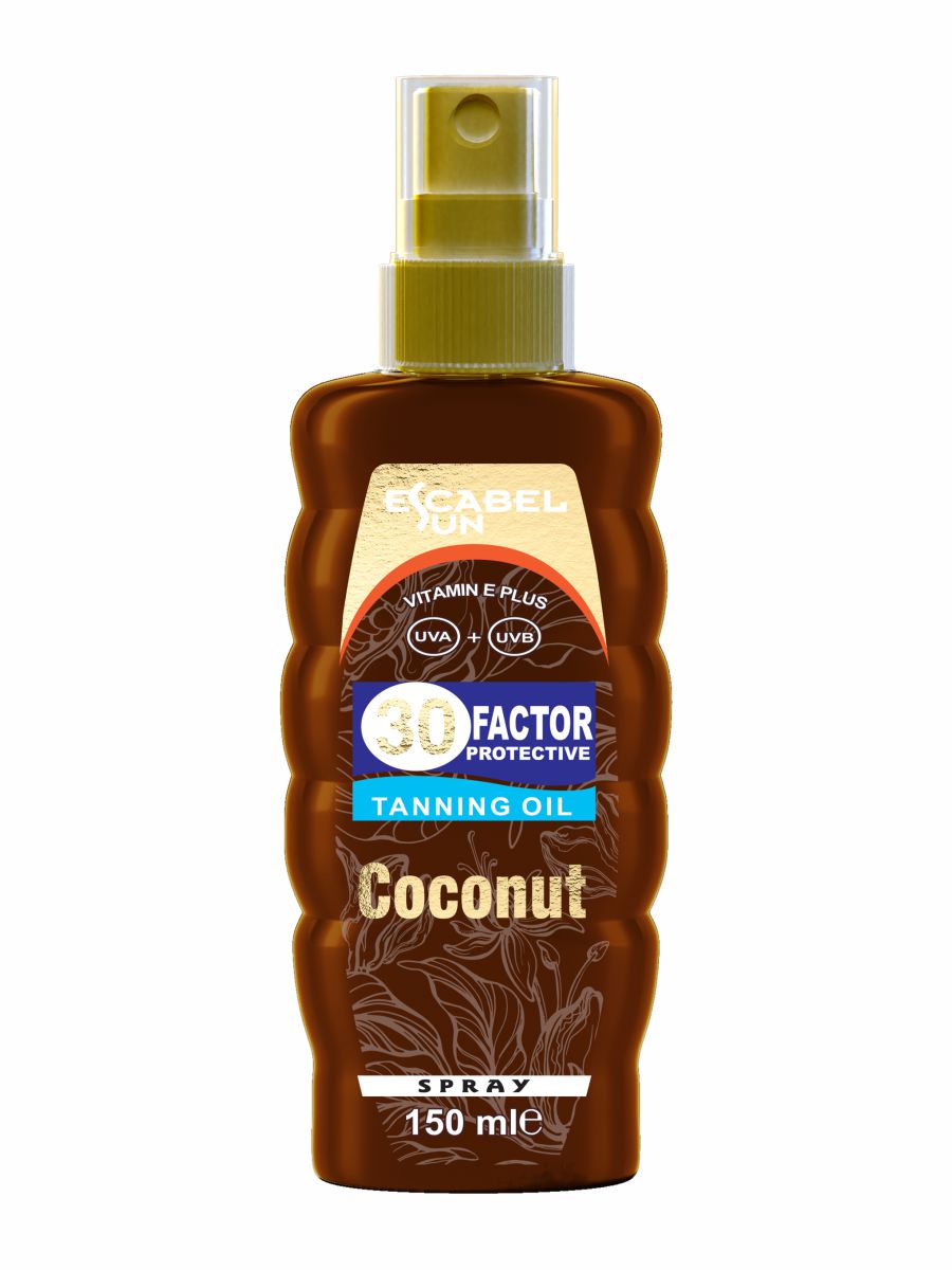 Масло для загара Escabel Sun Coconut для тела 30 SPF 150 мл 648₽