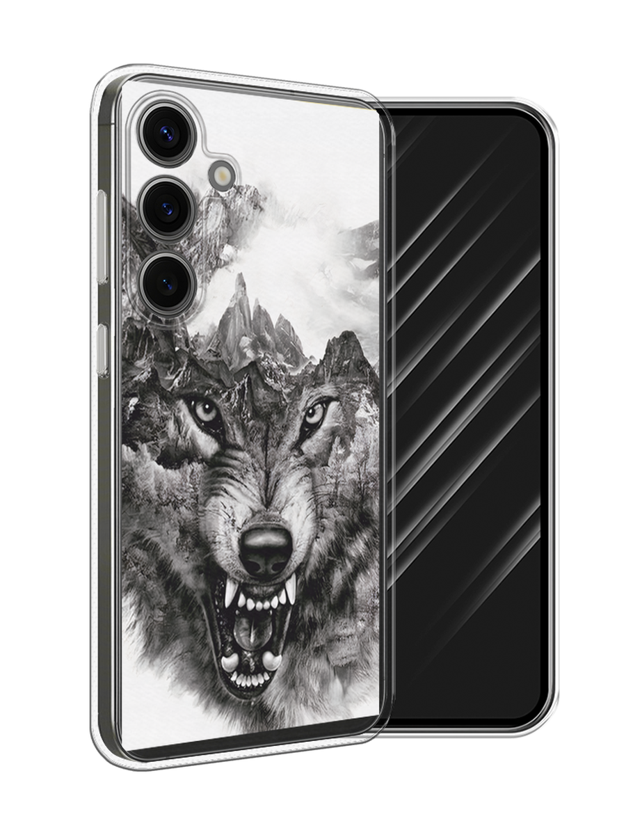 

Чехол Awog на Samsung Galaxy S25 "Волк в горах", Серый;белый;бежевый, 2110350-1