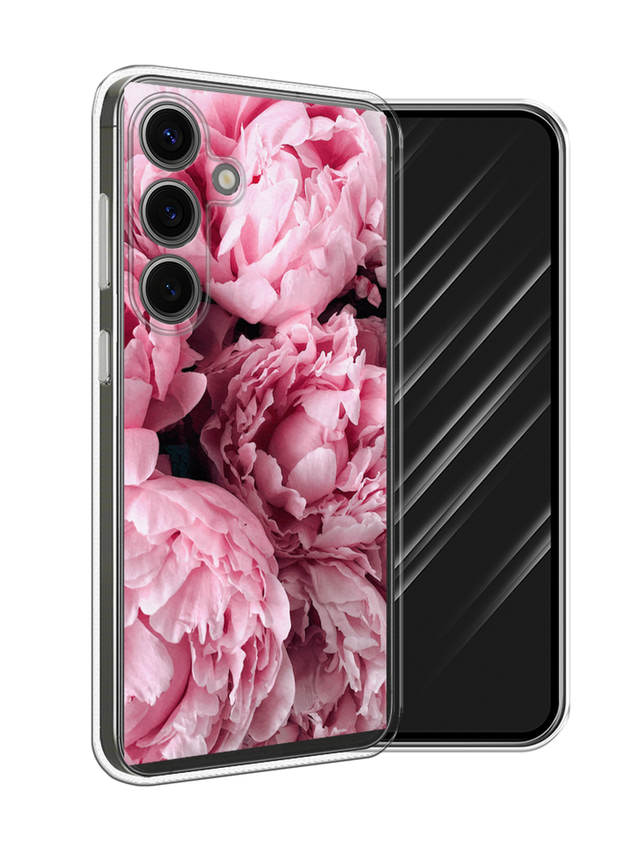 

Чехол Awog на Samsung Galaxy S25 "Нежные пионы", Розовый;черный;белый, 2110350-1