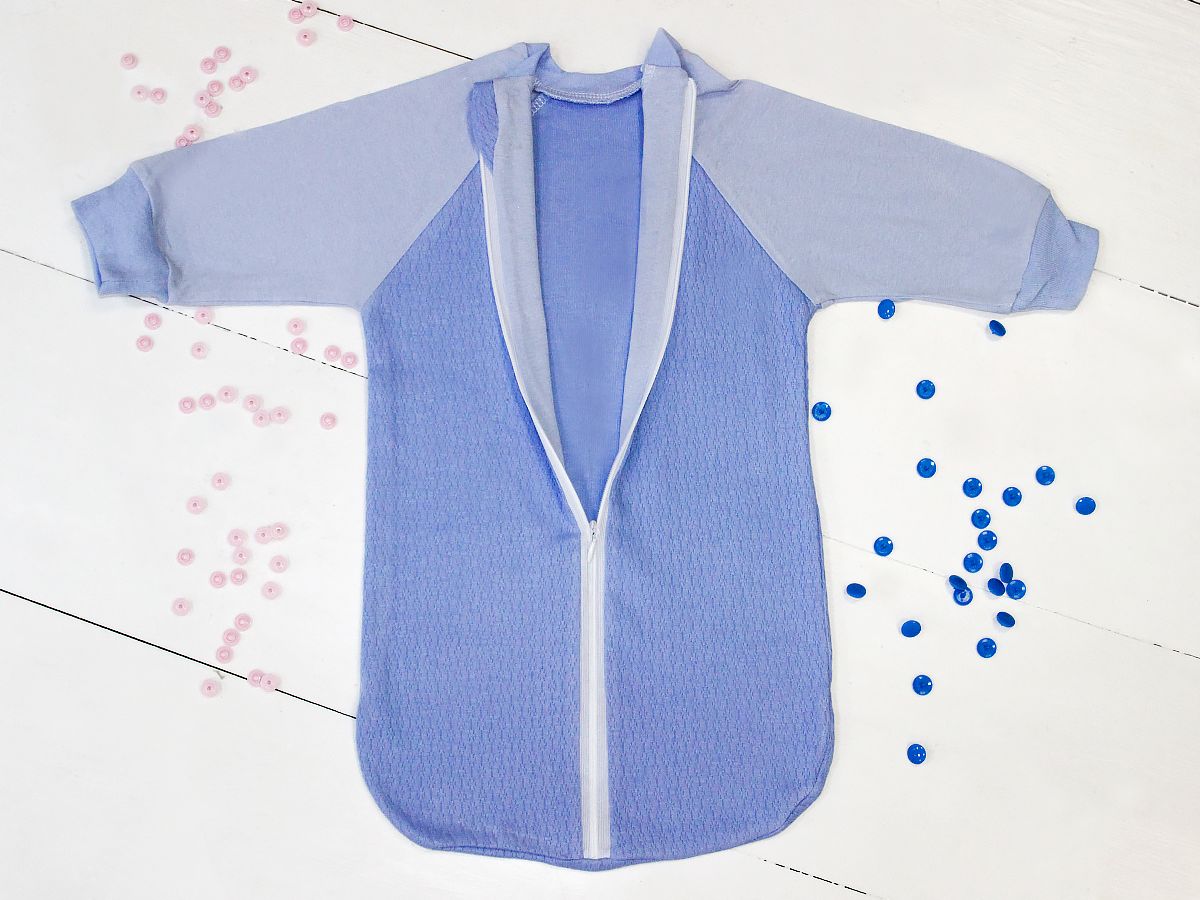 

Пеленка-кокон CABBAGE&STORK голубой