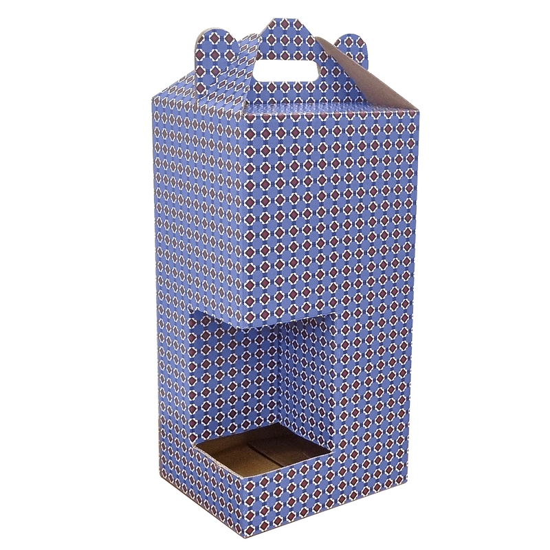 

Коробка подарочная Be Smart 1426391 Men's pattern синяя 16х14,2х33 см, Синий, Be Smart