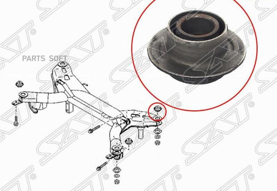 

Сайлентблок Задней Балки Mazda 6 02-08/Atenza 02-12 Sat арт. ST-GJ6A-28-89XA