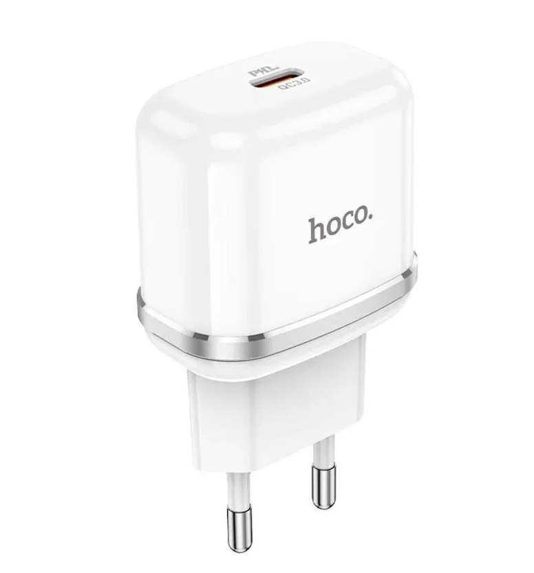 

Сетевое зарядное устройство Hoco (N24) Vicnarious 3.0 PD 20W Type-C (белый)