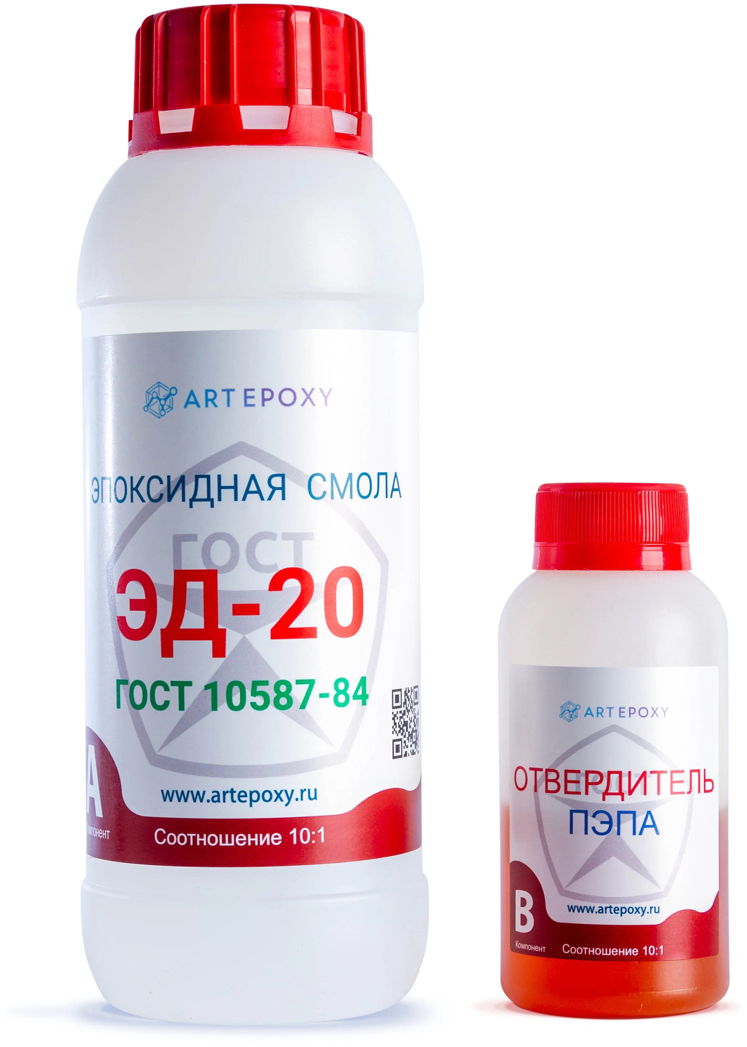 Эпоксидная смола ArtEpoxy ЭД-20 500 гр с отвердителем ПЭПА 50 гр 21620