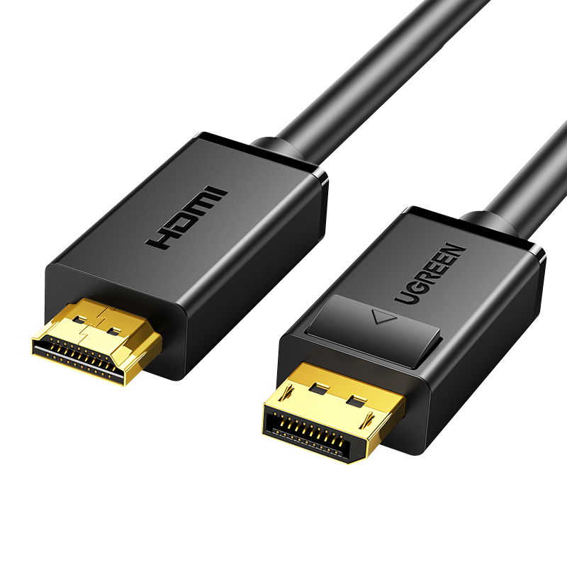 

Кабель uGreen DP-HDMI вилка-вилка 5м 10204, Черный, DP101 (10204) DP Male to HDMI Male Cable. Длина: 5м. Цвет: черный