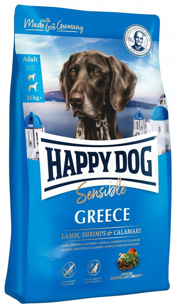 фото Сухой корм для собак happy dog греция ягненок, креветка, кальмар 0,3 кг х 2шт