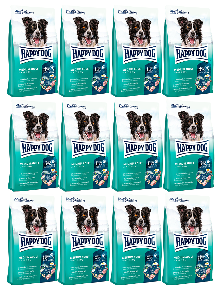 фото Сухой корм для собак happy dog, птица, 1кг, 12шт