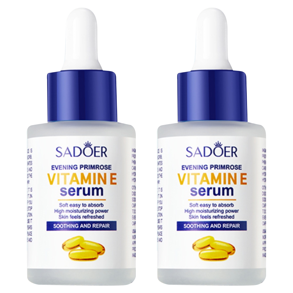 Увлажняющая сыворотка для лица Sadoer с примулой вечерней и витамином Е 30млх2шт