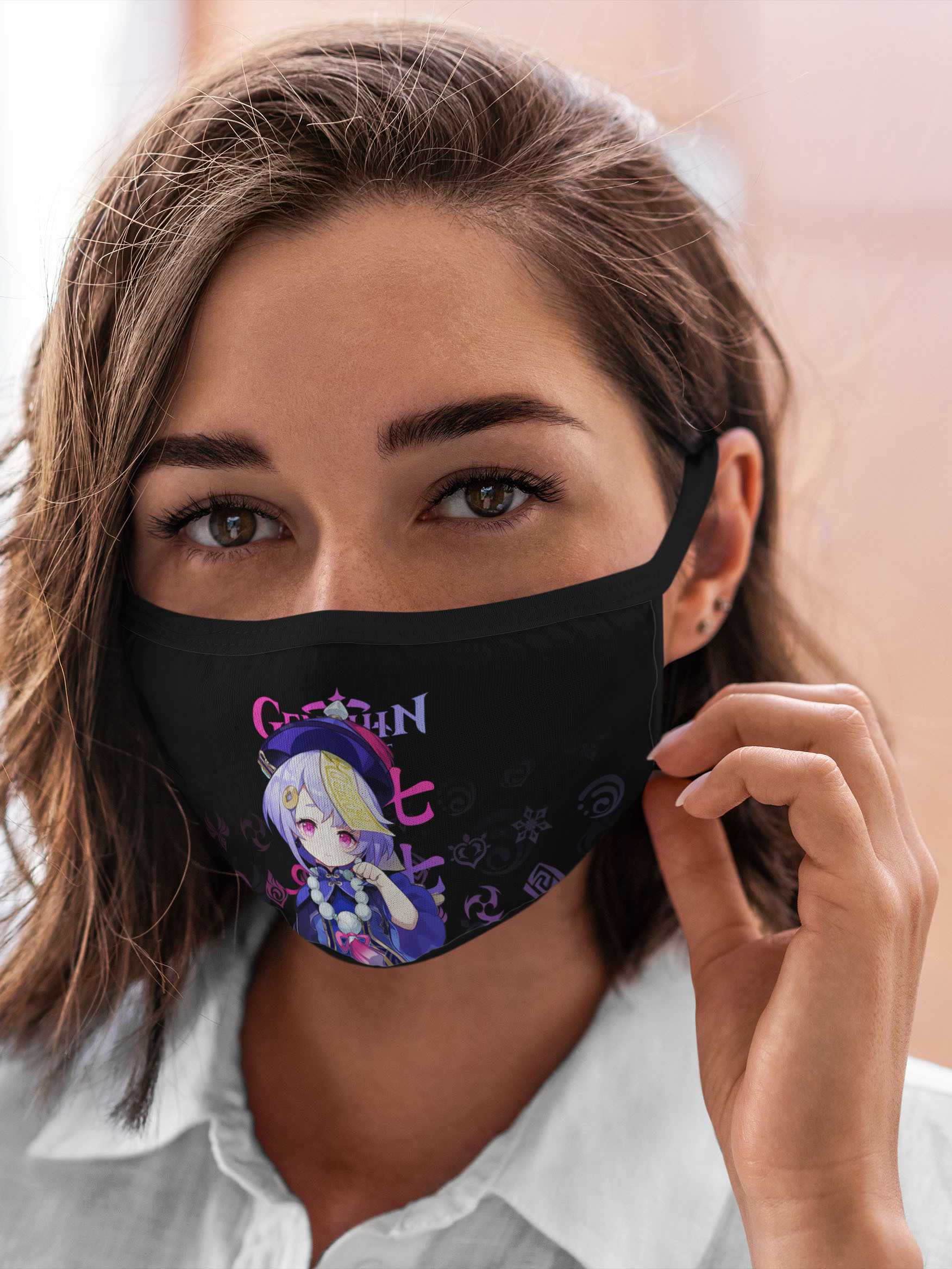 

Многоразовая маска унисекс Burnettie Genshin Impact Ци, Разноцветный, Genshin Impact Ци