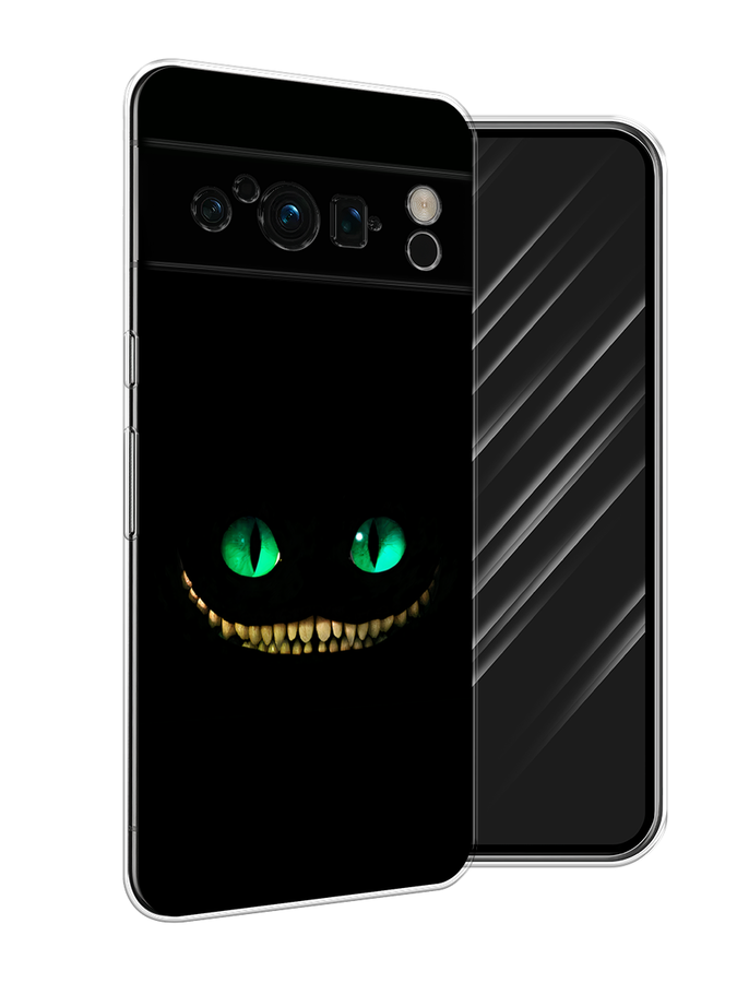 

Чехол Awog на Google Pixel 8 Pro "Зеленоглазый чеширский кот", Черный, 271650-1