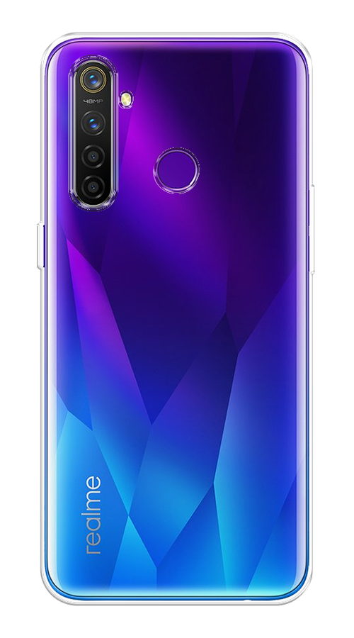 

Чехол Awog на Realme 5 Pro прозрачный, 251650-1