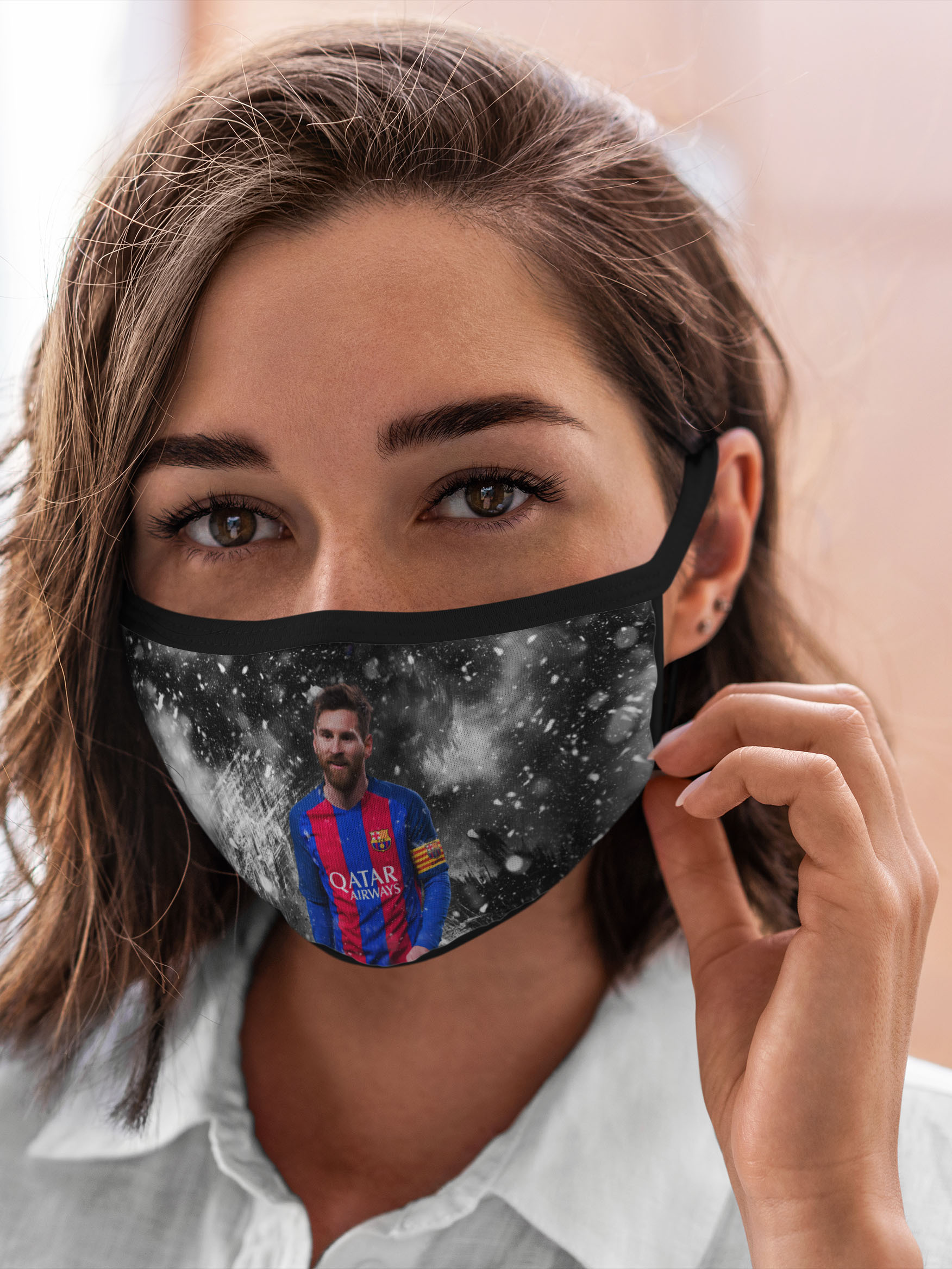 

Многоразовая маска унисекс Burnettie Barcelona Лео Месси, Разноцветный, Barcelona Лео Месси