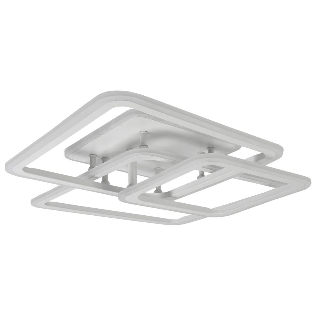 

Светодиодная диммируемая люстра GLANZEN LED-0090-SQUARE-white с пультом управления, LED-0090-SQUARE-white