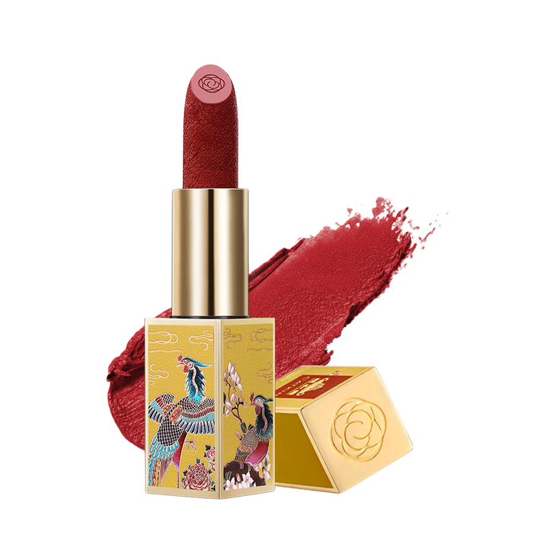 Полуматовая помада для губ Catkin X Summer Palace Carving Lipstick т.Co140 Ruby 3,6 г
