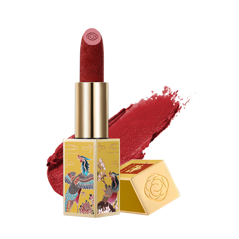 Полуматовая помада для губ Catkin X Summer Palace Carving Lipstick т.Co140 Ruby 3,6 г babor помада для губ кремовая тон 07 летняя роза creamy lipstick summer rose 4 гр