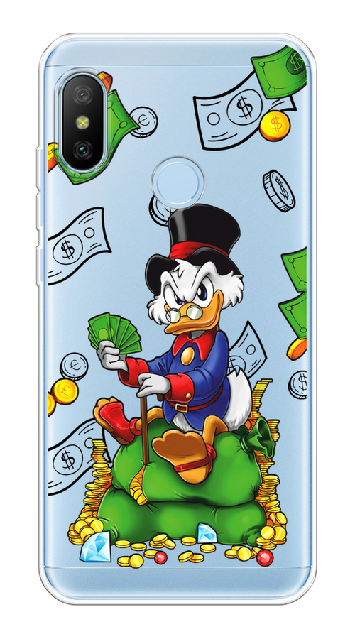 

Чехол на Xiaomi Redmi 6 Pro/6 Plus/Mi A2 Lite "Scrooge Richness", Черный;синий;зеленый, 34050-1