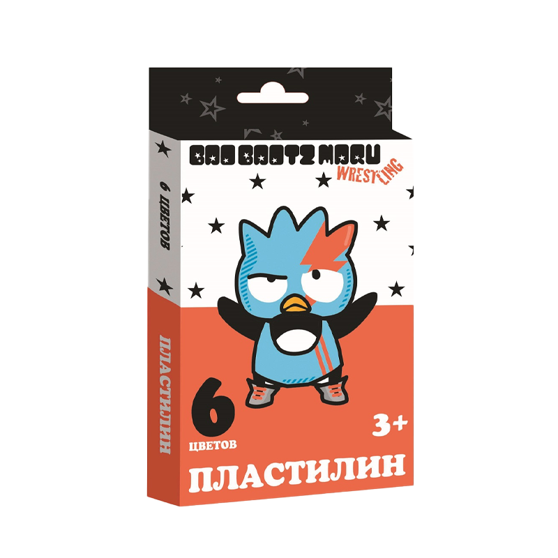 

Пластилин CENTRUM BadBadtzMaru 6 Цветов Стека Пластиковая 120 г, Разноцветный