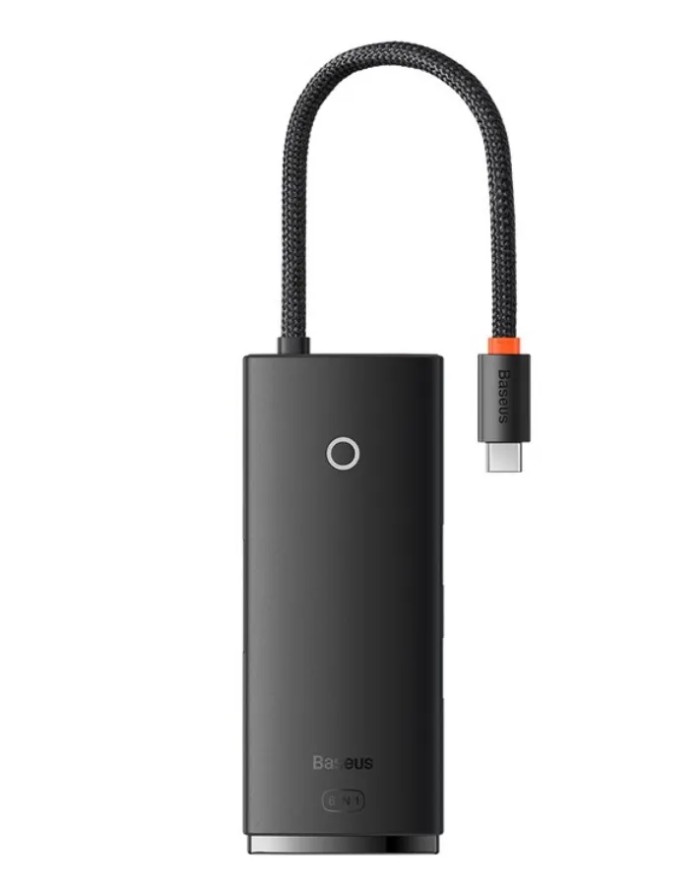 

Разветвитель для компьютера Airjoy USB-C на 2 USB3.0 +HDMI +USB-C PD + SD/TF, Hub Type-C 6 in 1 Airjoy (USB-C на 2 USB3.0 +HDMI +USB-C PD + SD/TF) Baseus black WKQX050001 (IS004649)