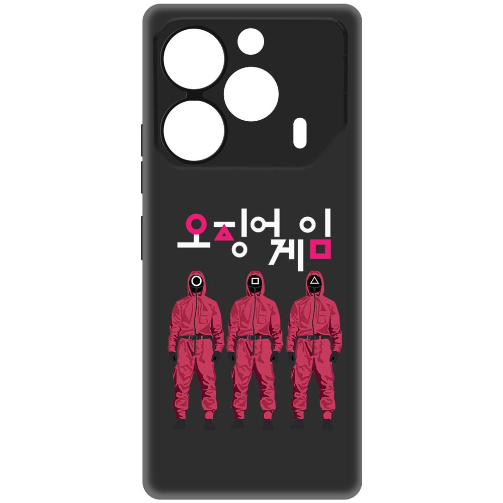 

Чехол-накладка Krutoff Soft Case Игра в кальмара-Персонал для TECNO Pova 6 черный