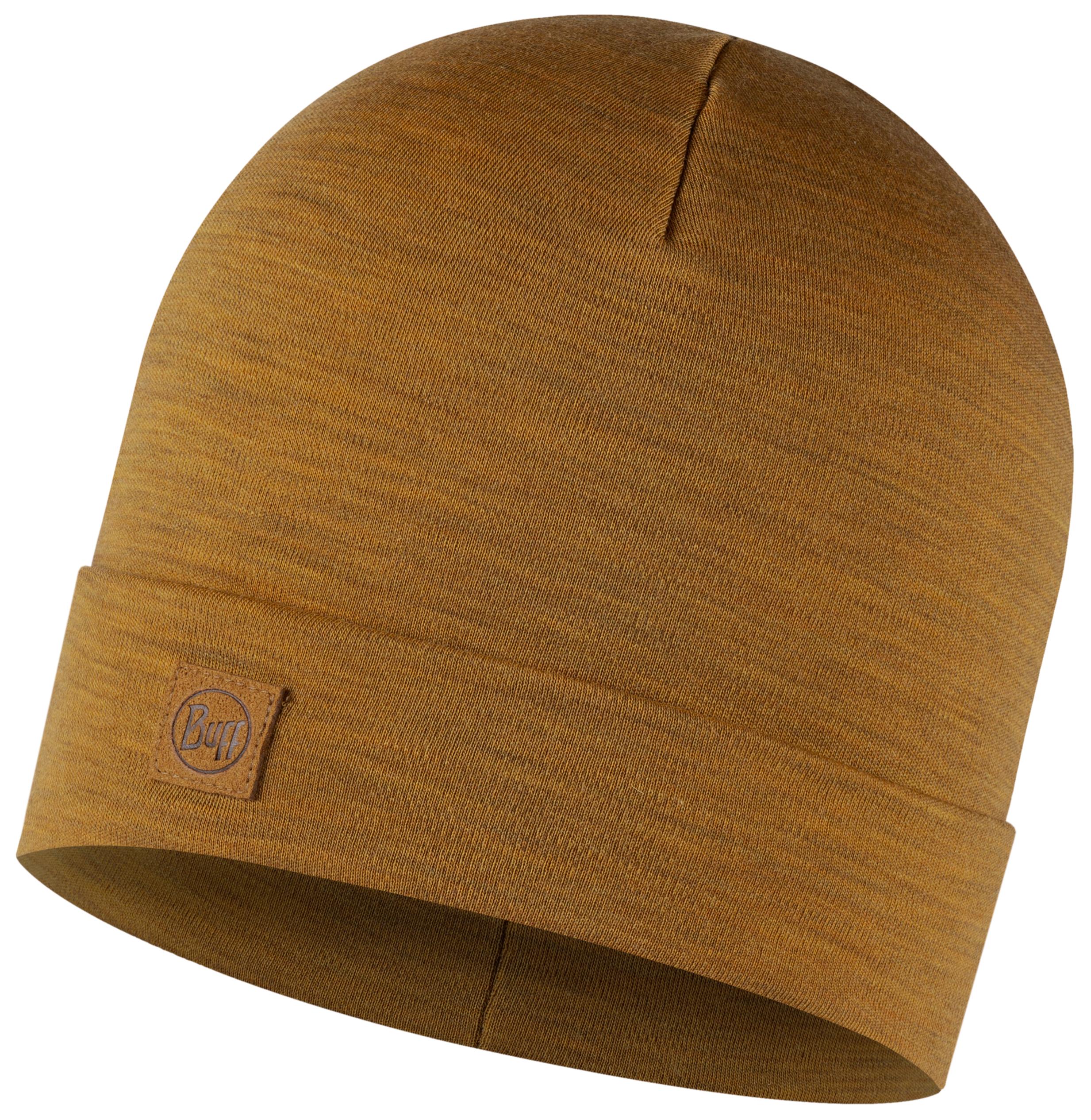 

Шапка Buff Merino Heavyweight Hat Solid Mustard, Коричневый, Merino Heavyweight