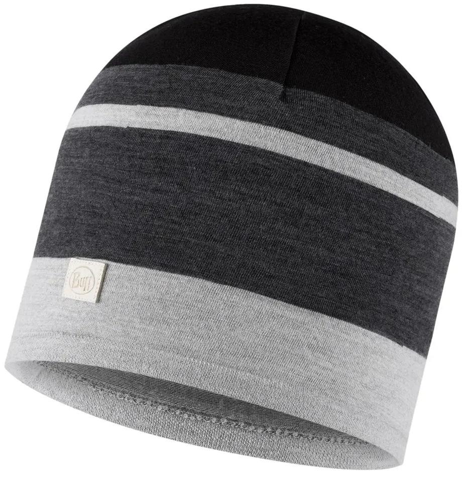 

Шапка Buff Merino Move Hat Graphite, Серый;черный, Merino Move