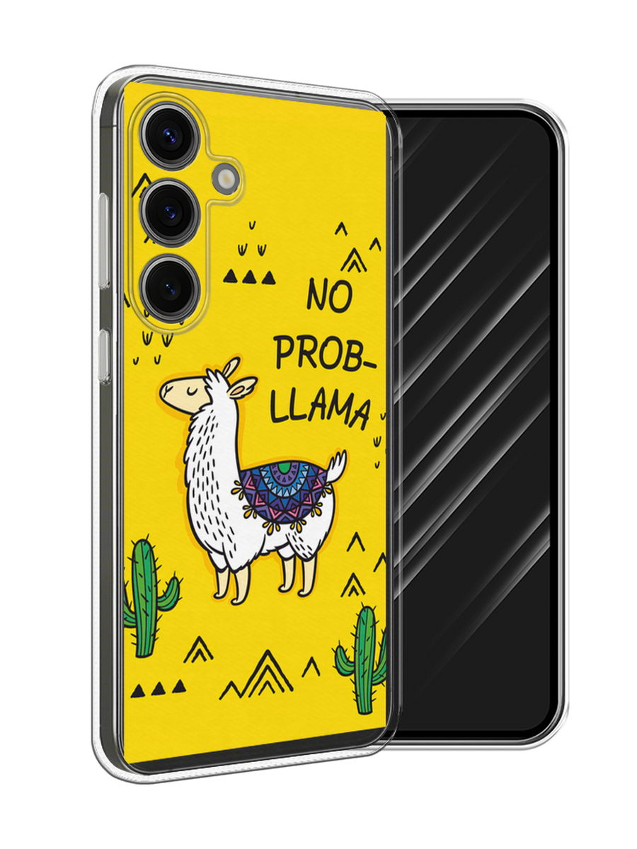 

Чехол Awog на Samsung Galaxy S25 "No probLLama", Желтый;черный;синий, 2110350-1